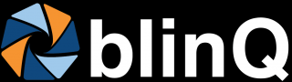 blinQ logo liggende hvit