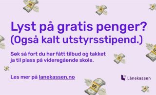 Nå kan elevene søke om stipend og lån