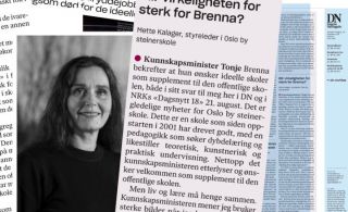 Blir virkeligheten for sterk for Brenna? Styreleder Kalager i DN 23.aug